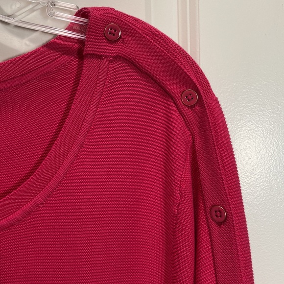 TALBOTS PLUS, 2X, Classy & Gorgeous, Long Sleeve Pullover Sweater Top, Pink, NWT - Picture 2 of 14